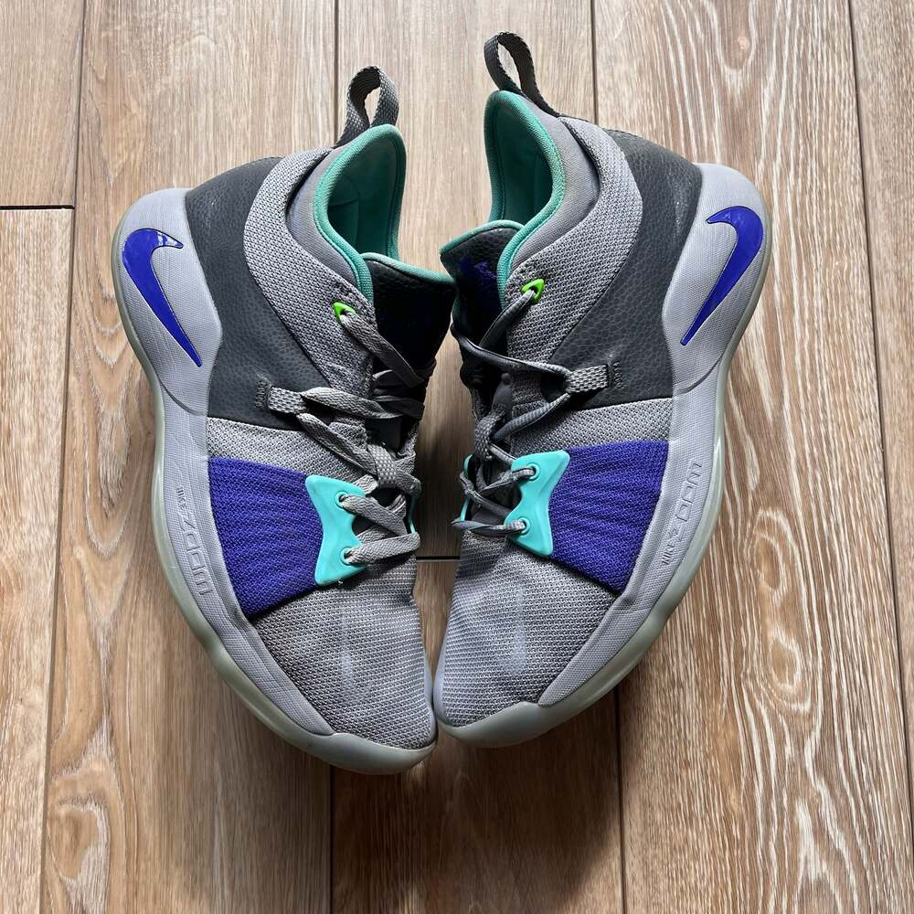 Nike PG 2 Pure Platinum Neo Turquoise Basketball Shoes